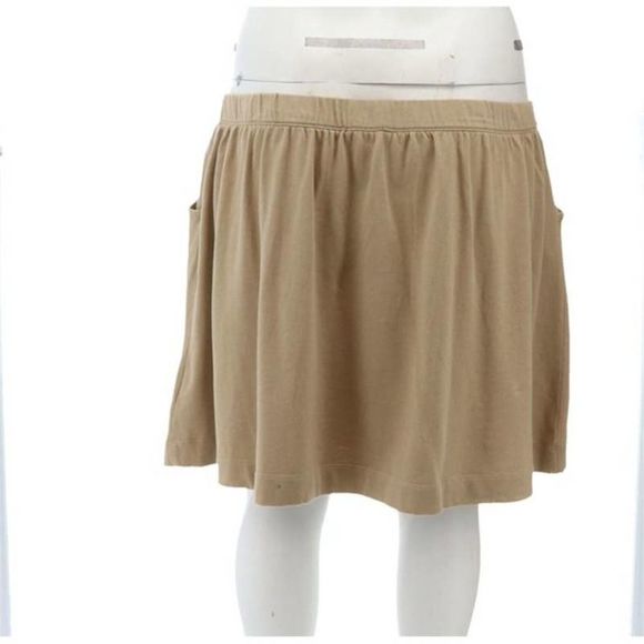 Lands' End Women's Knit Gathered Khaki Cotton Skort US 0 - Picture 10 of 10